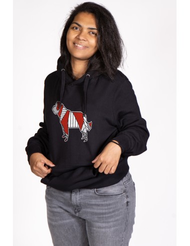 Pop Origami Saint Bernard Women's Hooded Sweatshirt