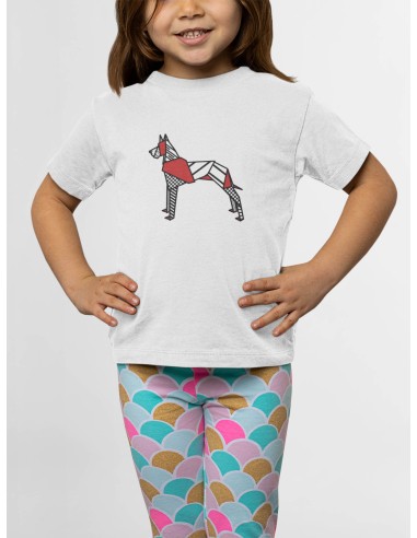 Kids Pop Origami Great Dane T-Shirt