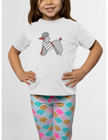 Kids Pop Origami Poodle T-Shirt