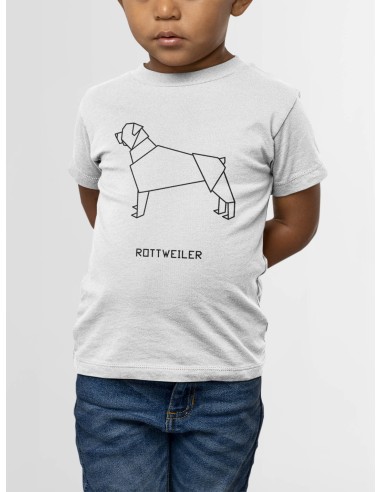 Kids Origami Rottweiler T-Shirt