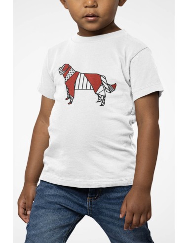 T-shirt Kids Pop Origami Saint Bernard