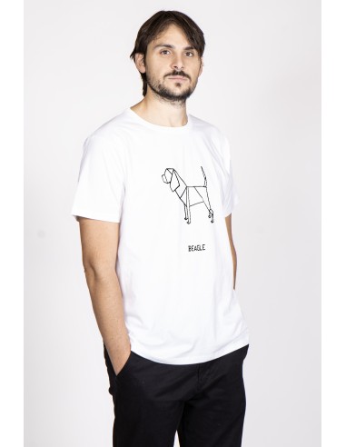 T-shirt Uomo Origami Beagle