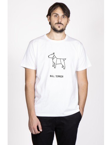 T-shirt Men's Origami Bull Terrier