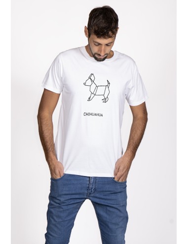 T-shirt Men's Origami Chihuahua