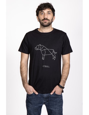 T-shirt Men's Origami Pitbull