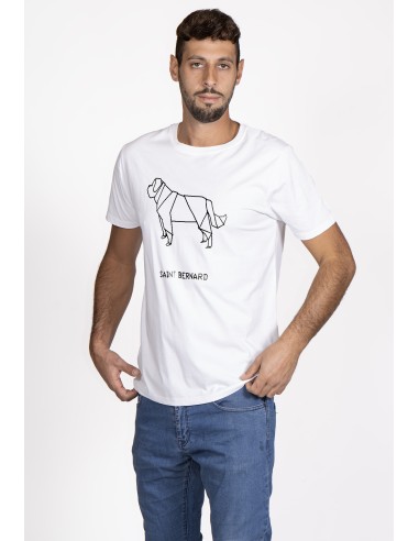 T-shirt Men's Origami Saint Bernard