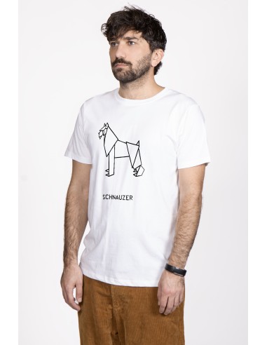 T-shirt Men's Origami Schnauzer