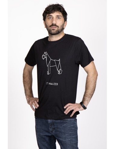 T-shirt Men's Origami Schnauzer