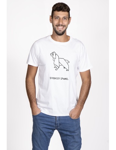 T-shirt Men's Origami Springer Spaniel