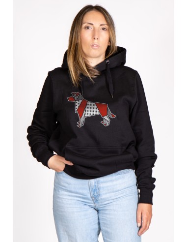 Pop Origami Border Collie Women's Hoodie