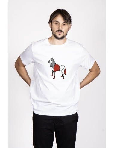 T-shirt Men's Pop Origami Siberian Husky