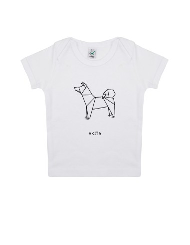 T-shirt Baby Neonati Origami Akita