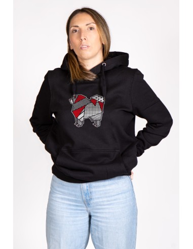 Pop Origami Chow Chow Women's Hooded Sweatshirt