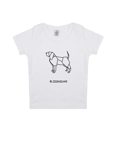 T-shirt Baby Neonati Origami Bloodhound