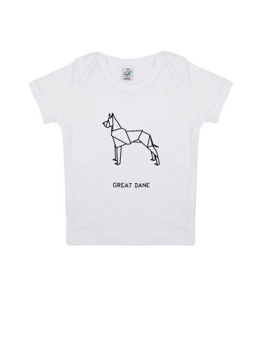 T-shirt Baby Neonati Origami Great Dane