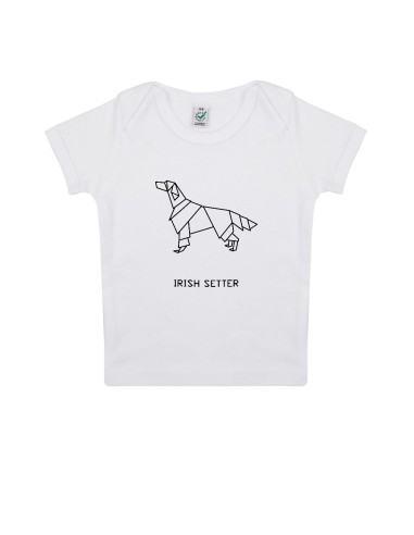 T-shirt Baby Neonati Origami Irish Setter