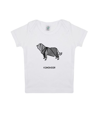 T-shirt Baby Neonati Origami Komondor