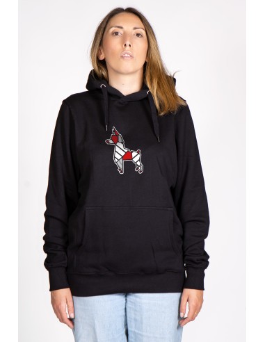 Pop Origami Pinscher Women's Hooded Sweatshirt