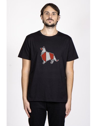 T-shirt Men's Pop Origami Collie