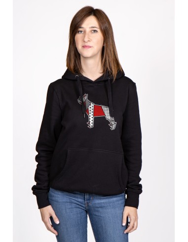 Pop Origami Boston Terrier Women's Hoodie