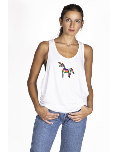 Woman's Origami Unicorn "Pride Unfolded" Tank Top