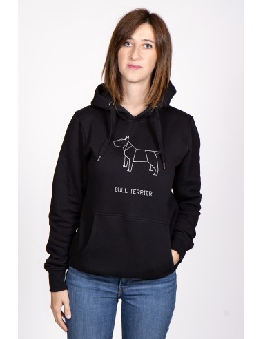 Felpa Con Cappuccio Donna Origami Bull Terrier