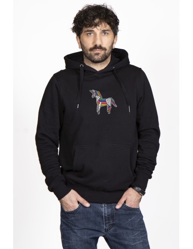 Felpa Con Cappuccio Uomo Origami Unicorn "Pride Unfolded"