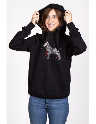 Pop Origami Bull Terrier Women's Hooded Sweatshirt