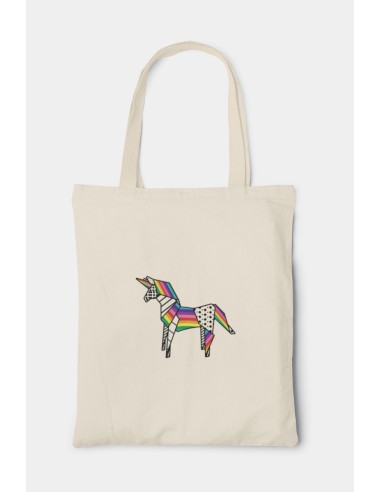 Shopper Bag Borsa Origami Unicorn "Pride Unfolded"