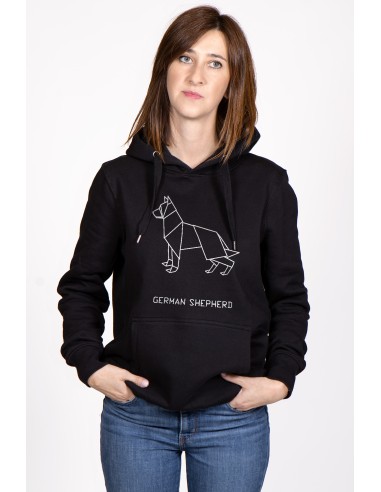 Origami German Shepherd Women's Hoodie