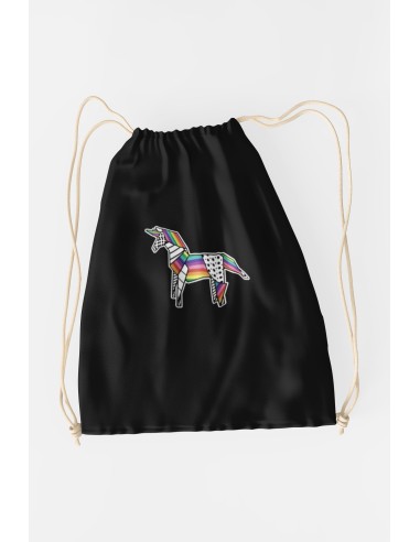 Drawstring Bag Origami Unicorn "Pride Unfolded"