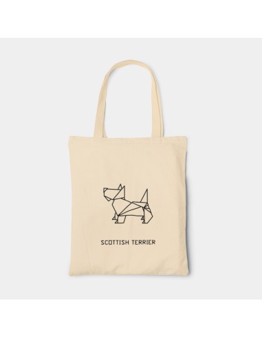 Shopper Bag Borsa Origami Scottish Terrier