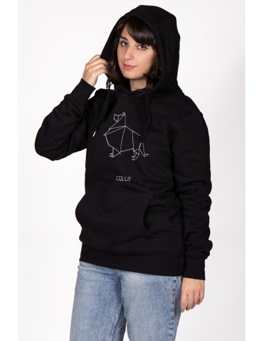 Origami Collie Women's Hoodie