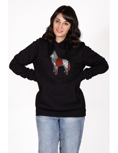 Pop Origami Siberian Husky Women's Hoodie