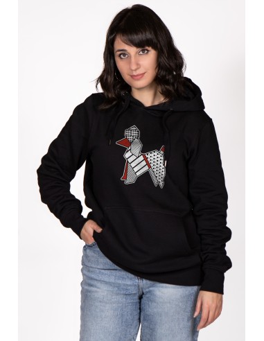 Pop Origami Poodle Women's Hooded Sweatshirt