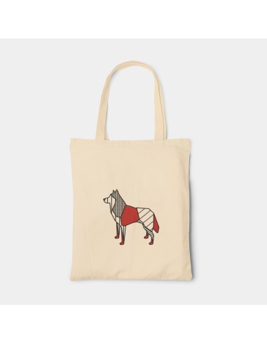 Shopper Bag Pop Bag Origami Siberian Husky