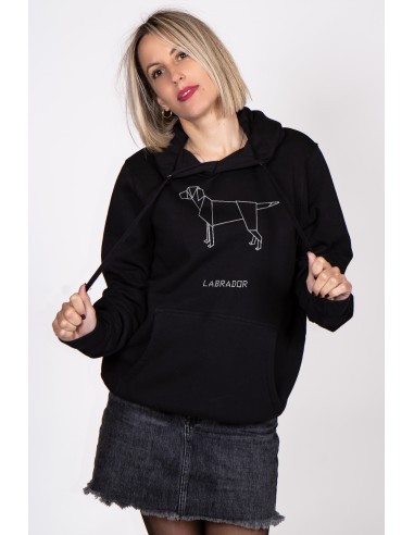 Origami Labrador Women's Hooded Sweatshirt