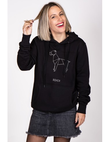 Origami Boxer Women's Hooded Sweatshirt