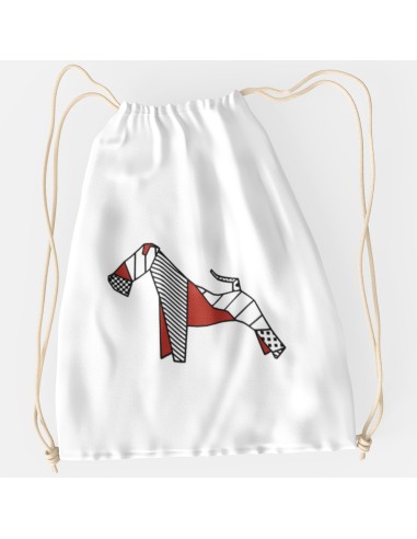 Drawstring Bag Pop Origami Fox Terrier