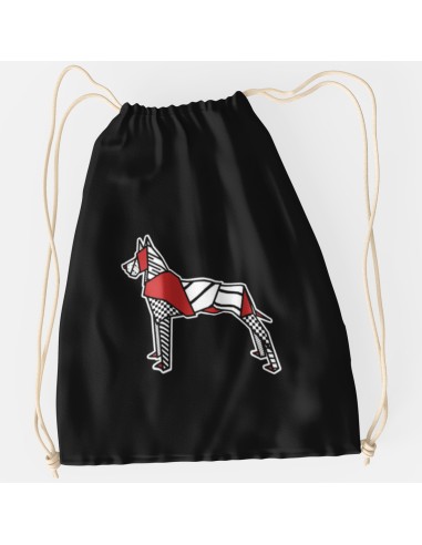 Drawstring Bag Sacca Pop Origami Great Dane