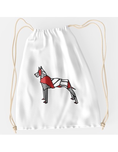 Drawstring Bag Sacca Pop Origami Great Dane