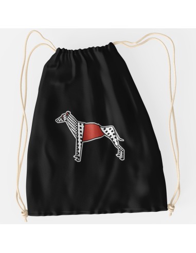 Drawstring Bag Sacca Pop Origami Greyhound