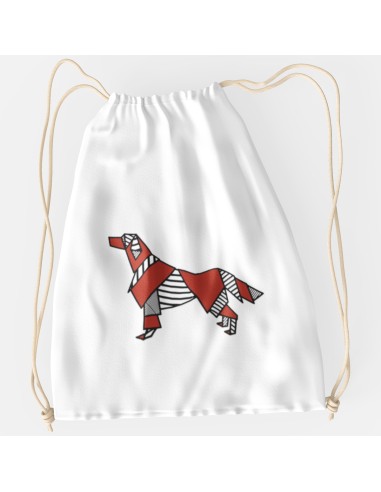 Drawstring Bag Pop Origami Irish Setter