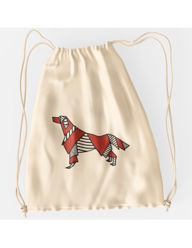 Drawstring Bag Pop Origami Irish Setter