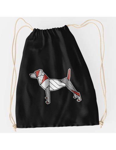 Drawstring Bag Pop Origami Jack Russell