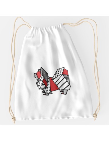 Drawstring Bag Sacca Pop Origami Japanese Chin