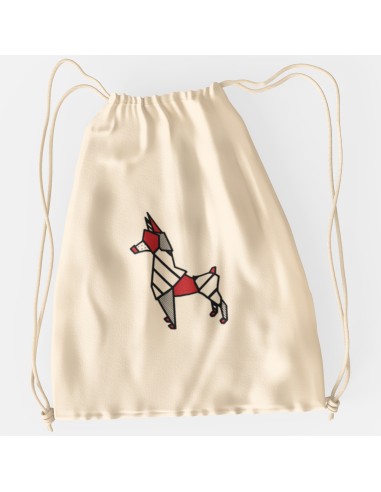 Drawstring Bag Sacca Pop Origami Pinscher