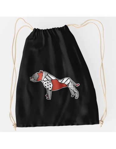 Drawstring Bag Sacca Pop Origami Pitbull