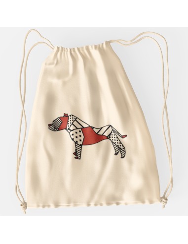 Drawstring Bag Sacca Pop Origami Pitbull