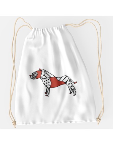 Drawstring Bag Sacca Pop Origami Pitbull